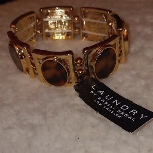 Laundry by Shelli Segal Gold and Brown Bracelet